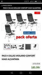 Pack 4 Sillas Midland Confort Maxi